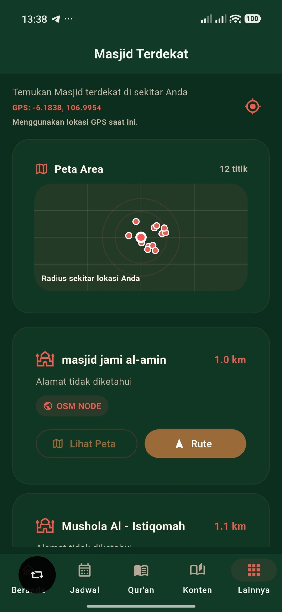 Nearby Mosques preview